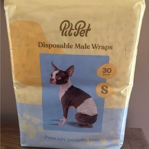 NEW Dog Disposable Male Wraps - 30 Pack Sz Small 11-17” Waist 8-15 Lbs.